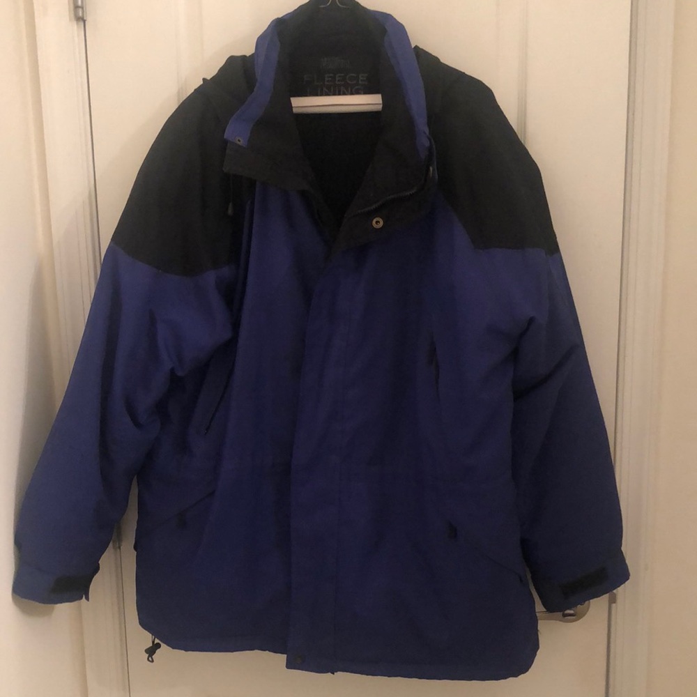 Blue Feather Insulated Hooded Coat